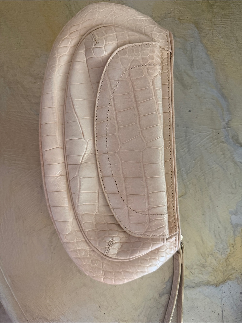Brahmin Vintage Cream Wristlet Clutch